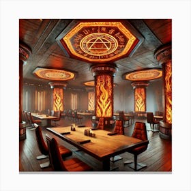 Embersflametavern Dininghall Canvas Print