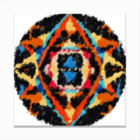 Electric Mandala Canvas Print