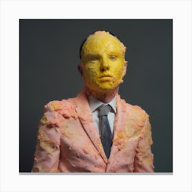 Man With A Moldy Lemon Face 4 Canvas Print