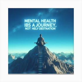 Mental Health Is A Journey Not A Destination Canvas Print