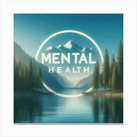 Mental Health Logo Canvas Print