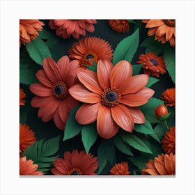 Default Create Unique Design Of Beautiful Flowers 0 Canvas Print