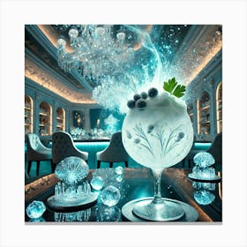 A Luxurious Cocktail Named Neptune’S Mist, Serve Canvas Print