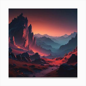 Landscape Painting 2 Canvas Print