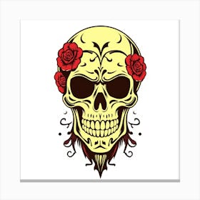 Day Of The Dead Skull 1 Canvas Print