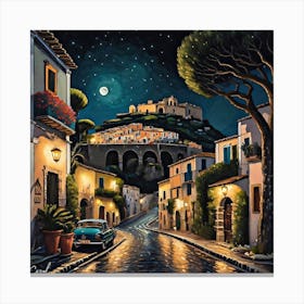 Night In Sicily Canvas Print
