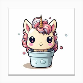 Kawaii Unicorn 6 Canvas Print