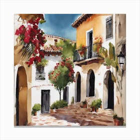 Spanish Village Canvas Print