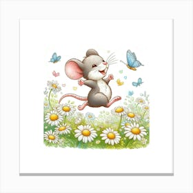Mouse In The Meadow 4 Canvas Print