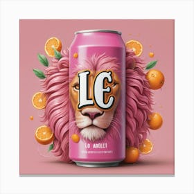 Lion With Oranges Canvas Print