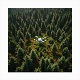 Drone In The Forest 2 Canvas Print