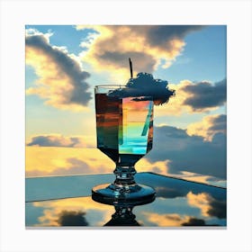 Copa cristal cielo 3 Canvas Print