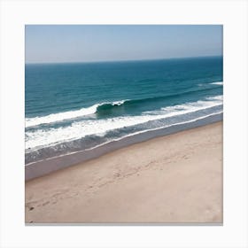 Aerial View Of A Beach 21 Canvas Print