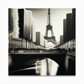 Paris Eiffel Tower 3 Canvas Print