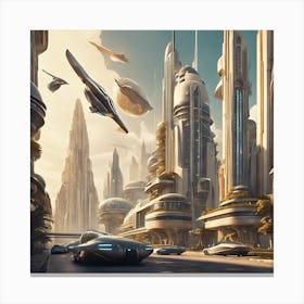Futuristic City 7 Canvas Print