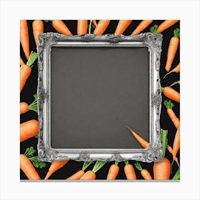 Carrots In A Frame 25 Canvas Print