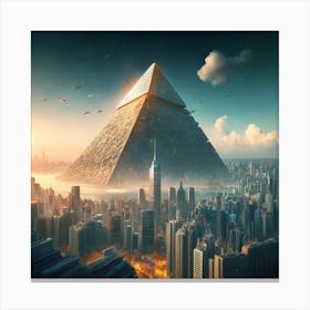 Pyramid Of Giza Canvas Print