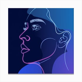 Portrait Of A Woman 21 Canvas Print