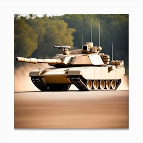 M1 Abrams tank Canvas Print