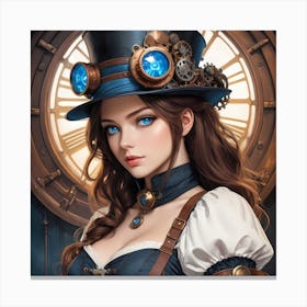 Steampunk Diva Canvas Print