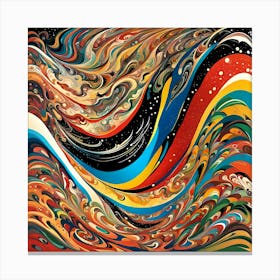 Jackson Bollock Tsunami 2 Canvas Print