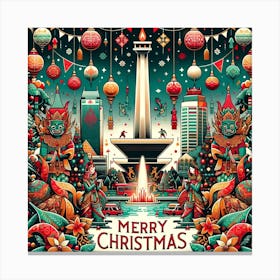 Christmas In Indonesia 2 Canvas Print