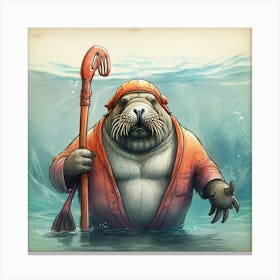 Walrus 15 Canvas Print