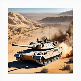 M60 Tank Canvas Print