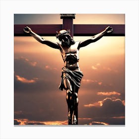 Jesus On The Cross Canvas Print