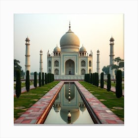 Taj Mahal - Taj Mahal Stock Videos & Royalty-Free Footage Canvas Print