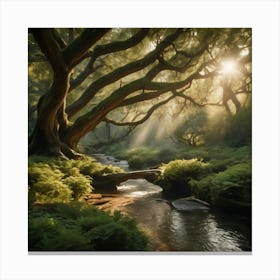 Forest Stream Canvas Print