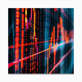 Stock Market Data 1 Canvas Print