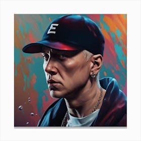 EMINEM RAPGOD Canvas Print