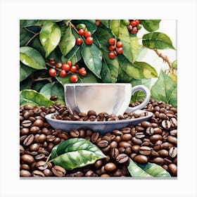 Coffee Beans 223 Canvas Print