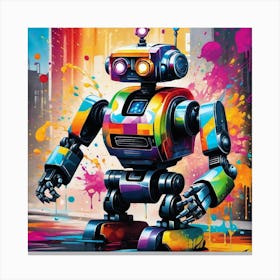 Robot 5 Canvas Print