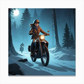 Graphic Design We Ride Until Dawn Art 0 Canvas Print