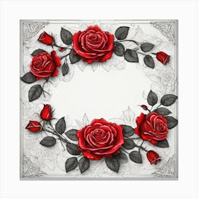 Red Roses 13 Canvas Print