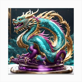 Dragon Statue Canvas Print