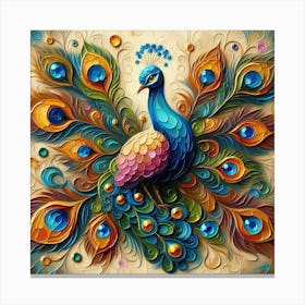 Bird Peacock 2 Canvas Print
