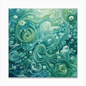 Bubbles In The Water 3 Canvas Print