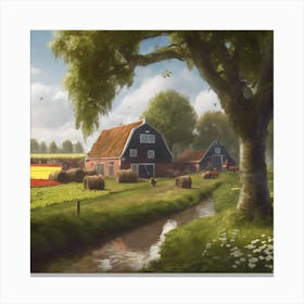 Farm Scene Canvas Print