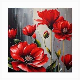 Red Poppies 1 Canvas Print