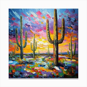 Saguaro Sunset Canvas Print