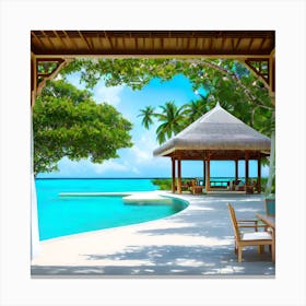 Tranquility Palms Canvas Print