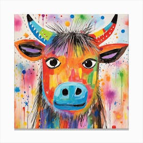 Zodiac Signs - Cow Canvas Print