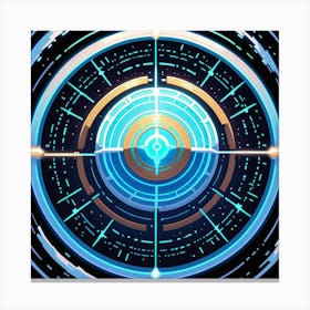 Futuristic Circle 1 Canvas Print