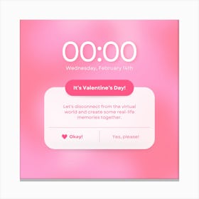 Valentine's day Canvas Print