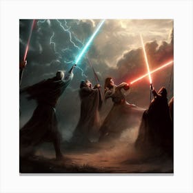 Force Battle 1 Canvas Print