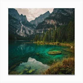 Lake In The Mountains 4 Canvas Print