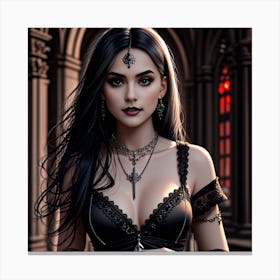 Gothic Girl Canvas Print